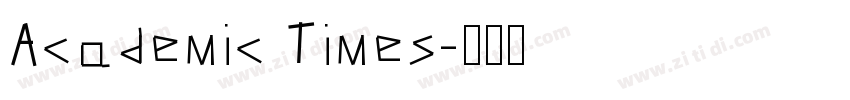 Academic Times字体转换